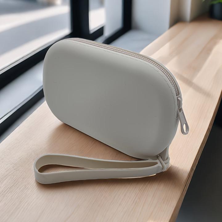 Only-Bags.Store Ovale Silikontasche zur Aufbewahrung von kleinen Gegenständen wie Münzen, Bankkarten, Kopfhörern (1 l)