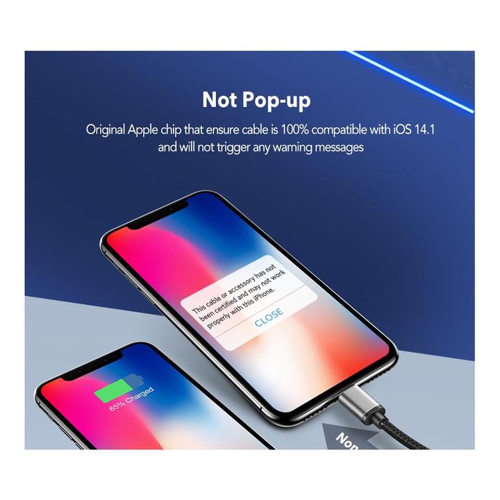 Produktbild Ugreen Lightning zu USB-C 2.0 Kabel (1 m, USB 2.0)