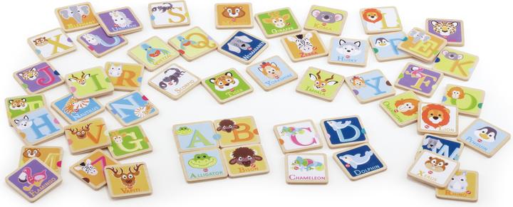 Produktbild Trudi by Sevi 88013 Holz Memory Spiel mit Tiermotiven, Buchstaben und Bilder kombinieren, Alphabe...