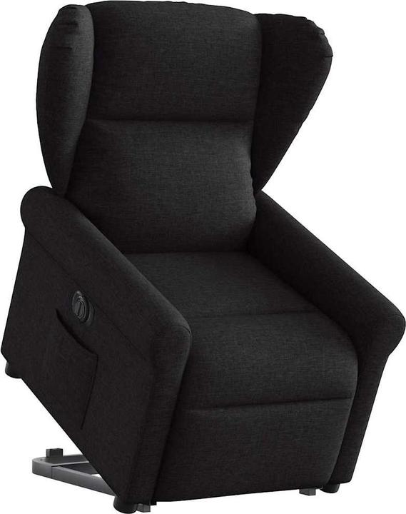 Produktbild VidaXL Elektrischer Massagesessel mit Aufstehhilfe Schwarz Stoff