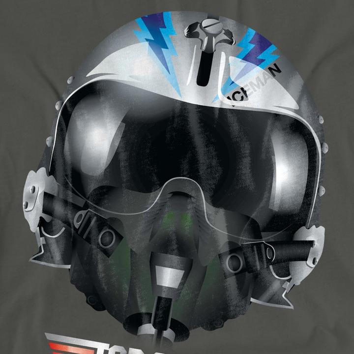 Actual product image Top Gun Unisex Adult Iceman Helmet T-Shirt (S)