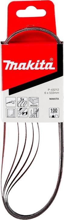 Produktbild Makita Schleifbänder 6 x 533 mm (100)