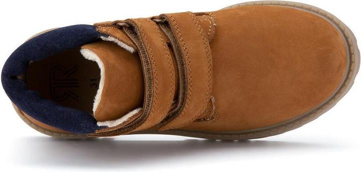 Produktbild La Redoute Collections Gefütterte Lederboots mit Klettverschluss (26)