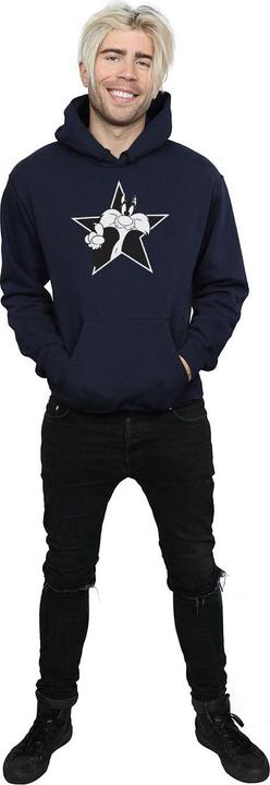 Image du produit Looney Tunes - Sweat à capuche SYLVESTER MONO STAR - Homme (M)