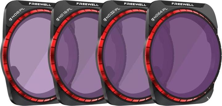 Actual product image Freewell Filtry Bright Day pro DJI Air 3 (balení 4 ks) (Drone filters, DJI Air 3)
