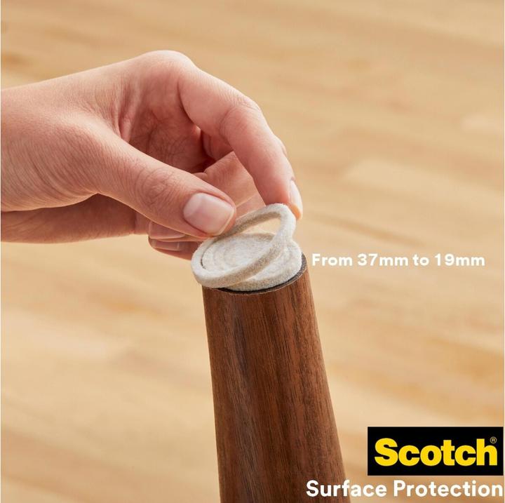 Image du produit Scotch Échelle de pieds de chaise (Planeurs en feutre, 4 pièce(s))