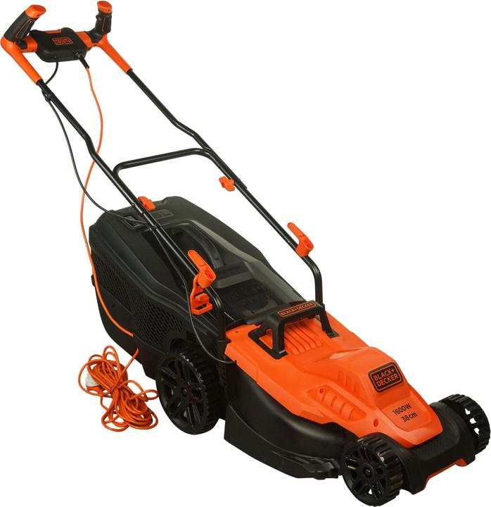 Productafbeelding Black & Decker Blac grasmaaier BEMW471BH-QS 1600W 38cm maaibreedte, 45L grasopvangbak (Elektrische stroom)