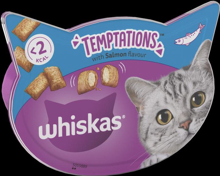 Immagine prodotto Whiskas Tazza TEMPTATIONS™ al gusto di salmone (Adulto, 8 pz., 480 g)
