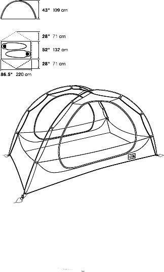 Actual product image North Face Talus Eco 2 Tent (Dome tent, 2.82 kg, 2 persons)