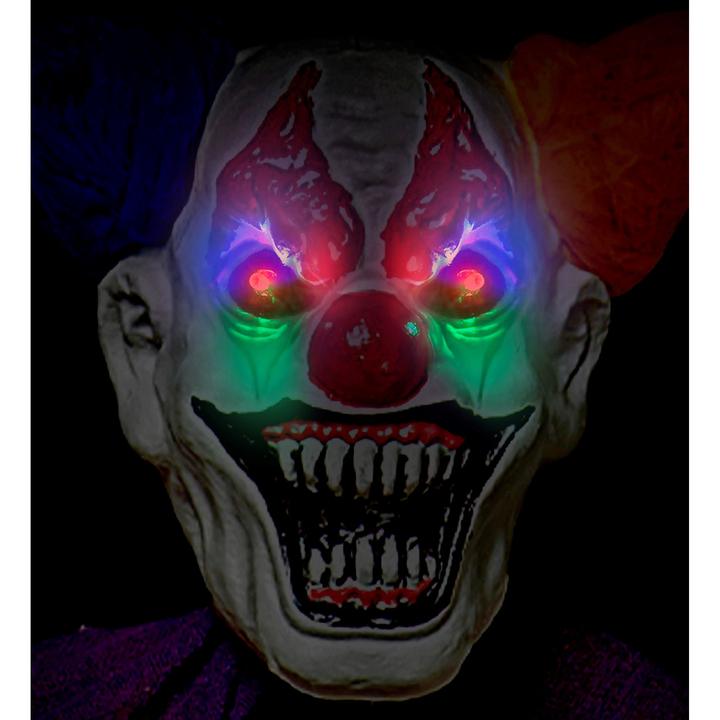 Image du produit Widmann Clown d'horreur avec des yeux LED clignotants et changeant de couleur 232 cm