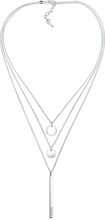 Image du produit Elli Géo, cercle, couche, rectangle (Cristal de verre, Argent sterling 925, 40 cm)