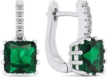 Immagine prodotto Brilio Argento - Orecchini originali in argento con zirconi verdi EA670WG