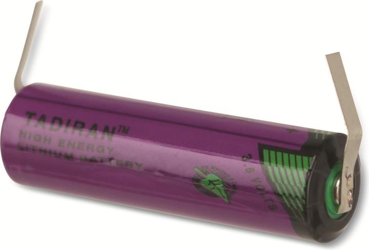 Actual product image Tadiran Batterie SL-760/T mit Lötfahnen in U-Form (1 pcs., AA, 2200 mAh)