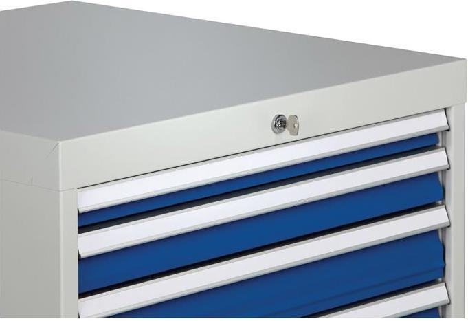 Produktbild Bedrunka & hirth Schubladenschrank H1019xB1005xT736mm grau/anthr. 6 Schubl. Vollauszug (100.50 cm, 118 cm)