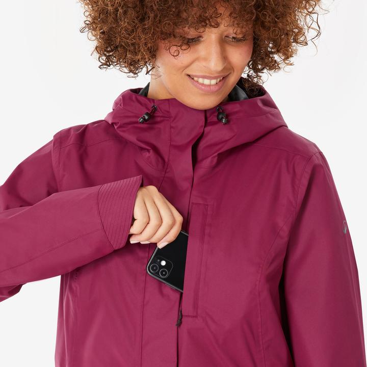 Produktbild Quechua Wanderjacke Damen wasserdicht - NH500 violett (M)