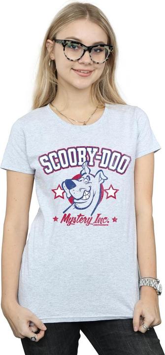 Actual product image Scooby Doo Womens/Ladies Collegiate Mystery Inc Cotton T-Shirt (XXL)