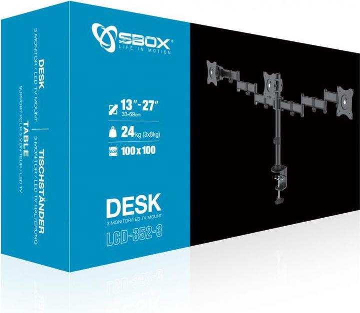 Produktbild Sbox LCD-352/3 (13-27/3xkg/100x100) (Tisch, 27")