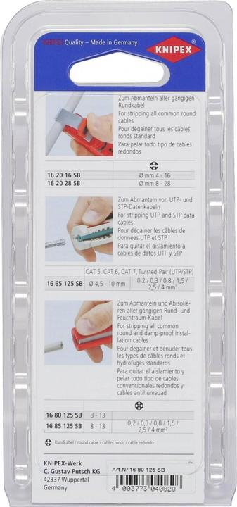 Actual product image Knipex Universal-Abmantelungswerkzeug (125 mm)