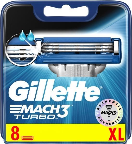Produktbild Gillette Mach3 Turbo 8ct (8 x)