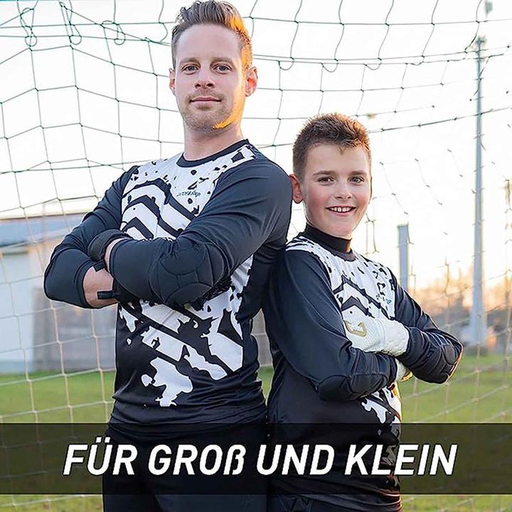 Produktbild Catch & Keep Trikot Protection Torwarttrikot Gr. 152 Weiss-Schwarz Fussball Torwart Shirt Oberteil (152)