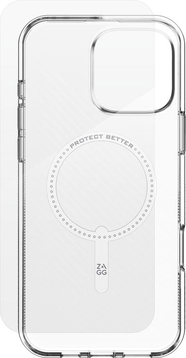 Actual product image Zagg BNDL Luxe SNAP PCR IS GL 360 Apple iPhone 16 Pro Max CLR INTL (Apple iPhone 16 Pro Max)