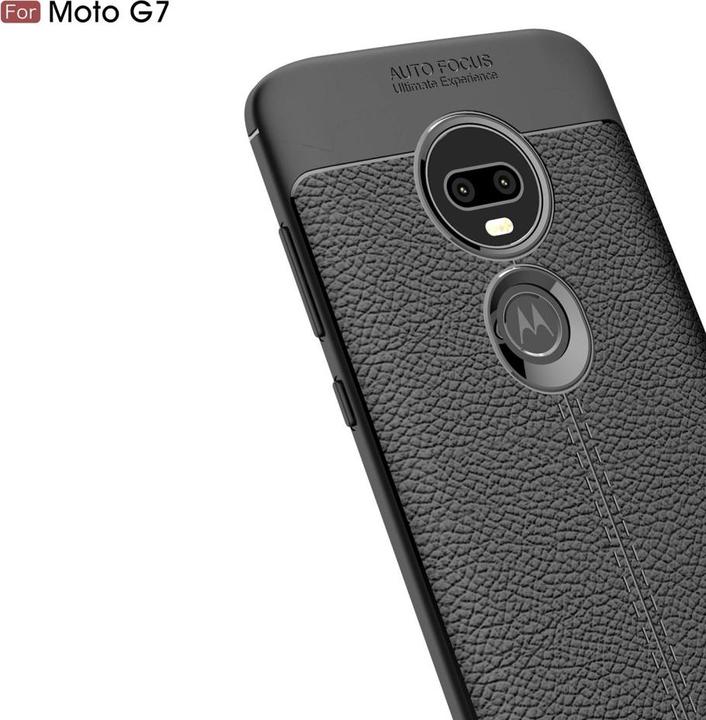 Image du produit Screenguard Motorola Moto G7 Plus Housse Leather Design TPU Cover (Motorola Moto G7 Plus)