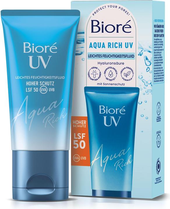 Image du produit Bioré Aqua Rich UV (Gel solaire, SPF 50, 50 ml)