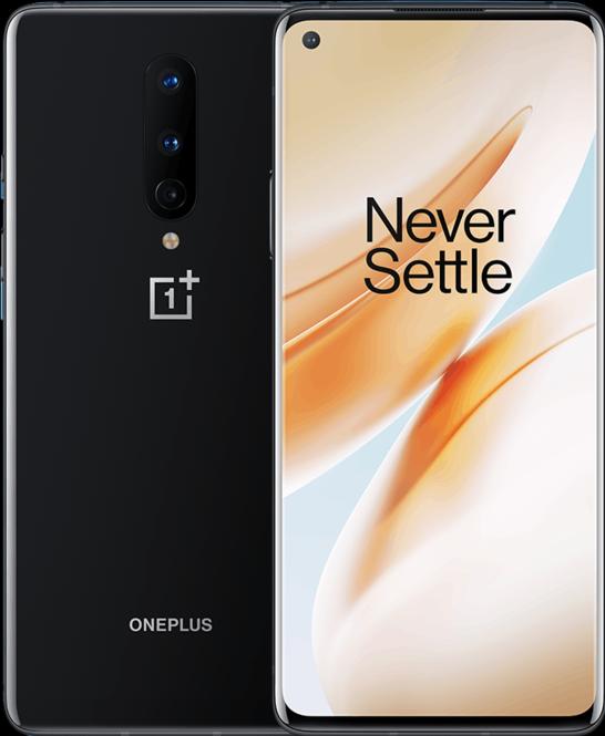OnePlus 8 (8GB) (128 GB, Onyx Black, 6.55", Dual SIM, 48 Mpx, 5G)