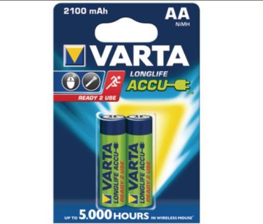 Image du produit Varta Recharger Accu Power (2 pcs, AA, 2100 mAh)