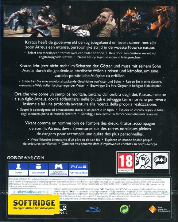 Actual product image Sony God of War (PS4, Multilingual)