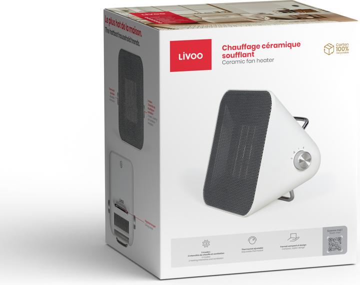 Produktbild Livoo Keramik-Heizung mit Gebläse (1500 W)