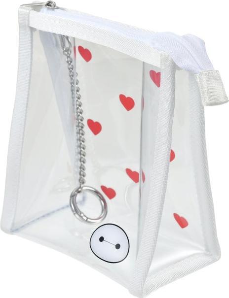 Actual product image Disney Baymax clear bag with carabiner - Cosmetic bag