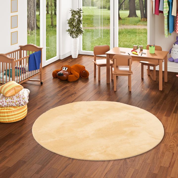 Immagine prodotto Pergamon Kinder Super Soft Fellteppich Pearl Kids Rund (160 x 160 cm)