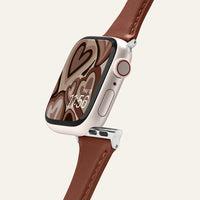 Actual product image Spigen Kajuk Apple Watch Leather Strap 4/5/6/7/8 / SE 40/41 mm brown (38 mm, 40 mm, 41 mm, Genuine Leather)