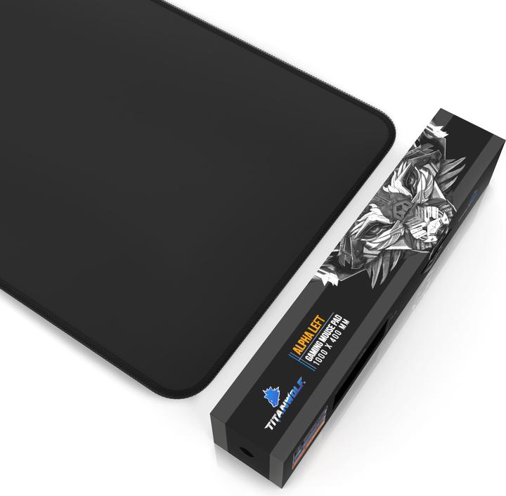 Produktbild Titanwolf Gaming Mauspad, Übergrösse Gaming Mausmatte 1000x400mm, XXXL grosse Tischunterlage (3XL)