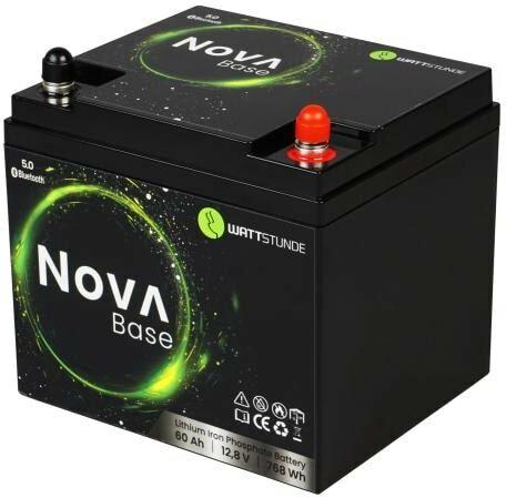 Wattstunde Batterie NOVA Base 60 Ah LiFePO4 (12.80 V, 60 Ah)