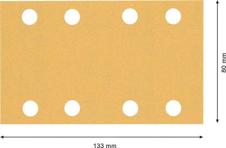 Actual product image Bosch Professional Zubehör Accessories 2608901663 Sanding paper for orbital sander grain 120 ( (120)