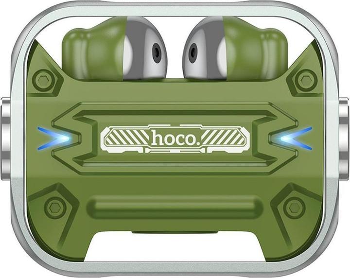 Immagine prodotto Hoco - Auricolari senza fili (EW55) - per il gioco, Bluetooth 5.3, True Wireless - Verde Militare (4 h, Senza fili)