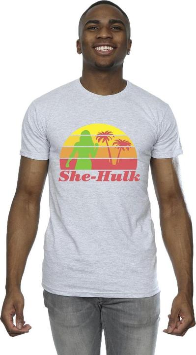 Actual product image Mens She-Hulk: Attorney At Law Sunset Flex T-Shirt (L)