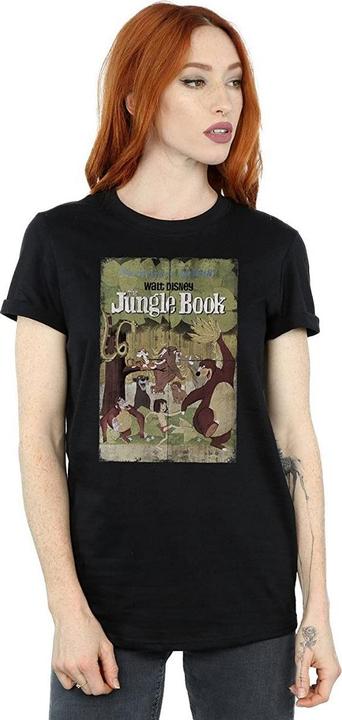 Actual product image Disney Womens/Ladies Retro Poster Cotton Boyfriend T-Shirt (M)