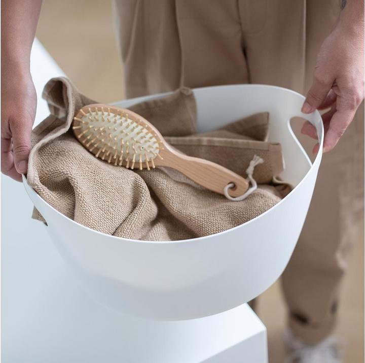 Actual product image Koziol Laundry basket Bottichelli M 4.5 l, White matt (4.50 l)