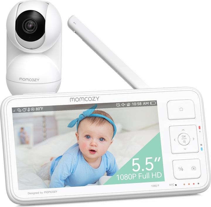 Momcozy Video Baby Monitor BM03 5,5 inch (Babyphone mit Kamera, 500 m)
