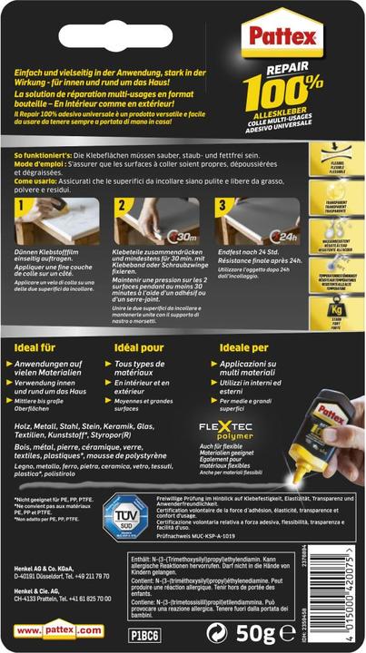Image du produit Pattex 100% (50 g)