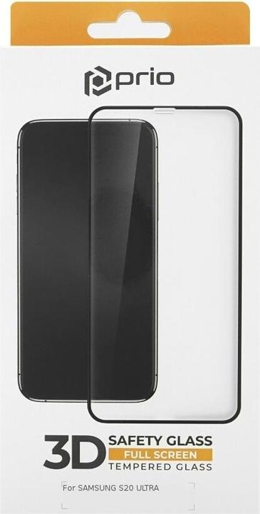 Actual product image prio 3D Screen Protector Glass for Samsung S20 Ultra black (1 Piece, Samsung Galaxy S20 Ultra 5G)