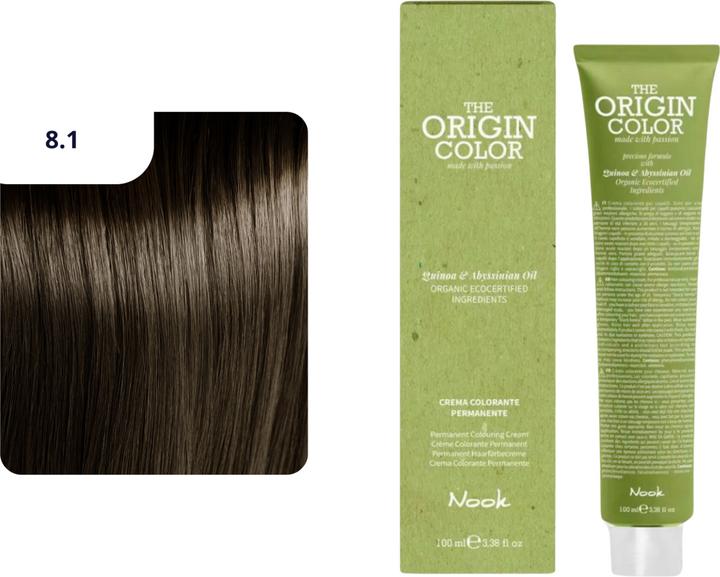 Produktbild Nook Origin Color Haarfarbe (8.1 Hellblonde Esche)