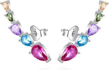Image du produit Agato - Silver long earrings with colored zircons AGT-E133PC