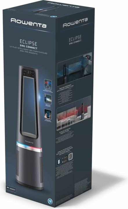 Immagine prodotto Rowenta QU5072 Eclipse Connect 3-in1 Luftreiniger schwarz 2000 W (50 m²)