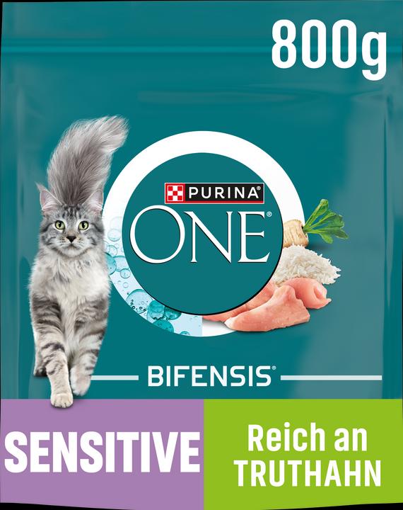 Produktbild Purina ONE Sensitive Truthahn und Reis (Senior, Adult, 1 Stk., 800 g)