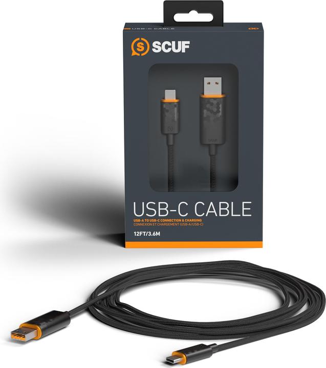 Produktbild Scuf USB-C-Kabel 3.6m (Xbox Series X, Xbox Series S, Xbox One S, Xbox One X, PS5)
