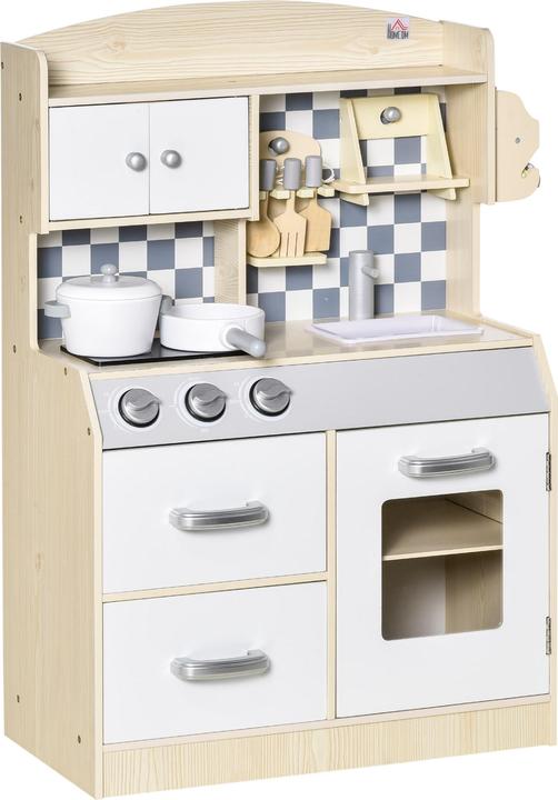Homcom Kinderküchen mit Kochgeschirrzubehör